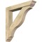 Ekena Millwork Funston Traditional Rough Sawn Bracket w/ Offset Brace, Douglas Fir, 6"W x 34"D x 34"H BKT0604X34X34FST01RDF - alternate 1
